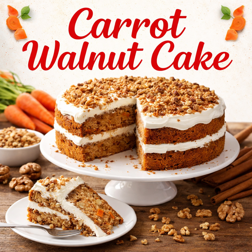 Carrot Walnut Cake
